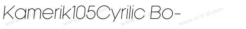 Kamerik105Cyrilic Bo字体转换